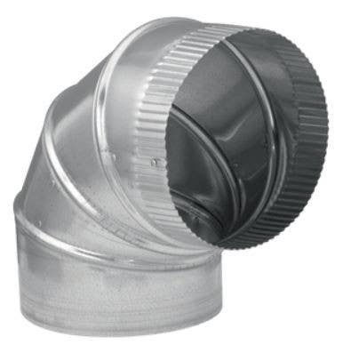 Imperial GV0 HVAC Furnace Elbow, 90 Degree, 26 Gauge, Adjustable