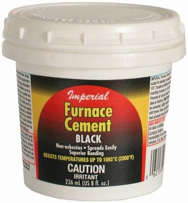 Imperial KK0077-A Furnace Cement, Black, 8-oz.
