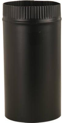 Imperial BM010 Black Stove Pipe, Half joint, 24-Gauge