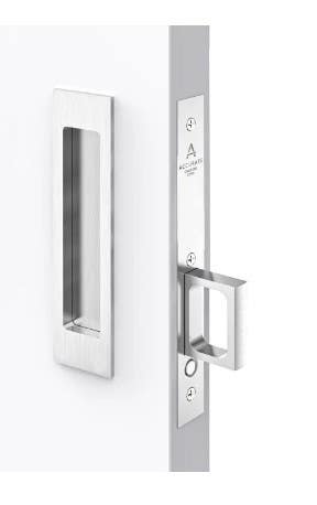 Accurate Lock & Hardware VTI.2000Q Vantage Quiet Pocket Door Passage Set, Invisi-Mount, 3-1/16" Mortise Depth