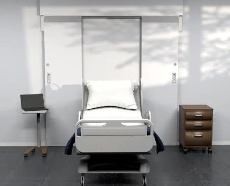 Accurate Lock & Hardware SC-LR-SDS Secure Cabinet Ligature Resistant Sliding Door System For Medical Gases