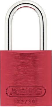 Abus 72/30 Custom Safety Aluminum Padlock Master Key, Red