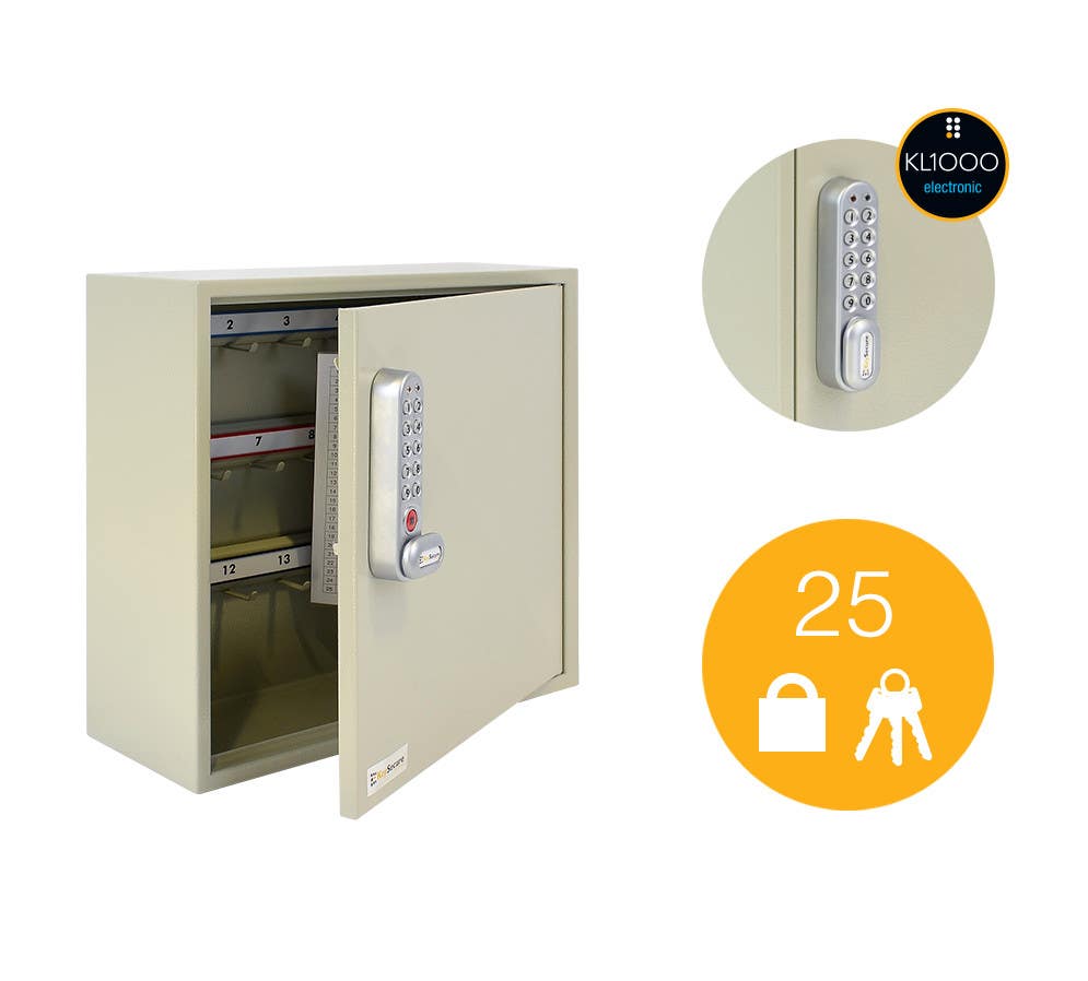 Codelocks 97325 25 Hook Padlock Cabinet, View,Portable, KSCL 0025 VW MB PD