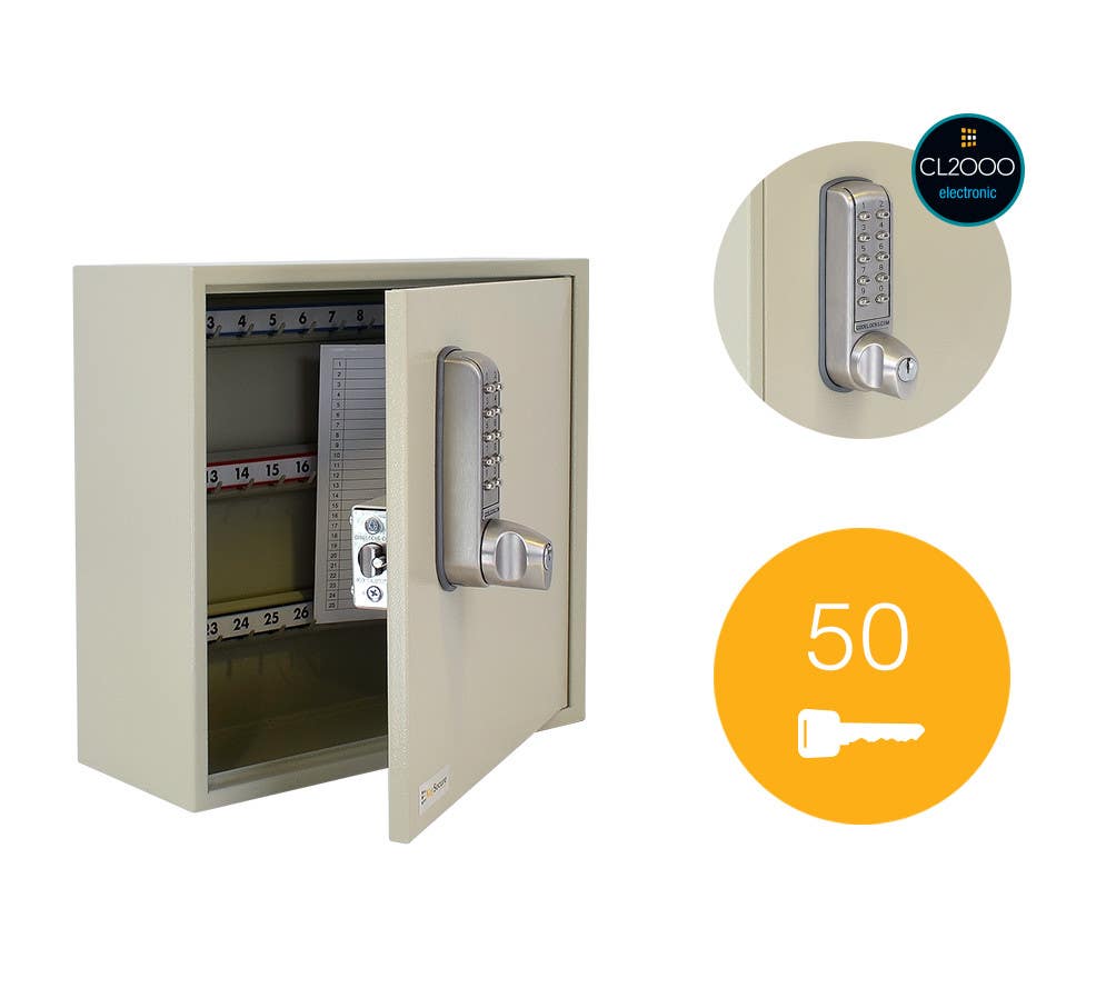 Codelocks 94460 50 Hook Key Cabinet, KSCL 0050 ES