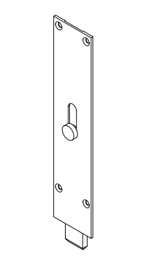 Pemko 454 Henderson Flush Bolt Aluminum For Sliding & Folding Door