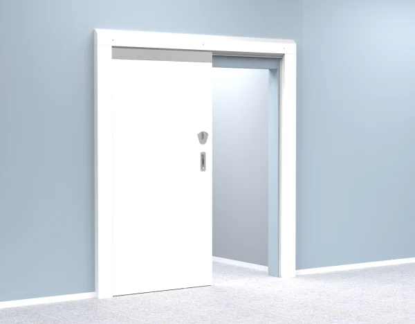 Accurate Lock & Hardware SL-LR-SDS Ligature Resistant Sliding Door System, Self-Latching Functions