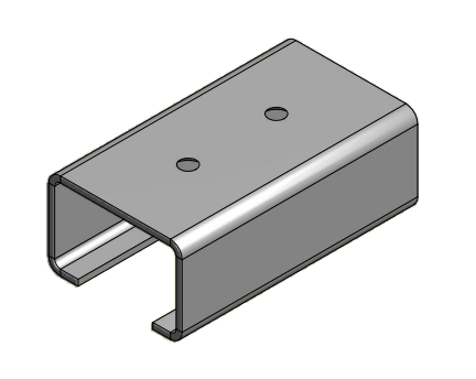 Pemko 900AN/4000 Henderson Imperial Anodized Upper Guide Channel For Sliding & Folding Door