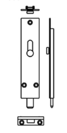 Pemko 333 Henderson Flush Bolt Aluminum For Sliding & Folding Door