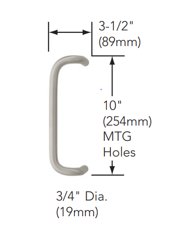 Sargent 800/P800 Series Offset Pull