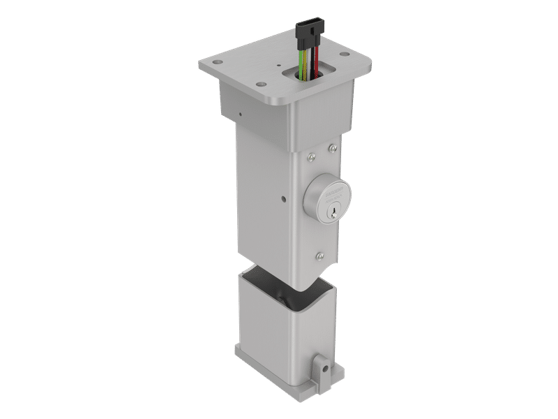 Sargent EL980 Electric Lockable Mullion, Steel, Finish-Anodized Satin Aluminum