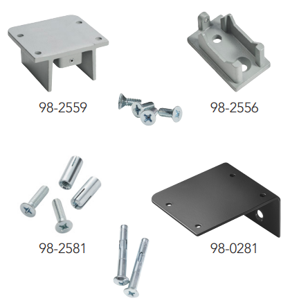 Sargent 98-2579 Wall Mounting Kit For L980S Mullion