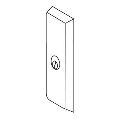 ACCENTRA (formerly Yale) 651F Heavy Escutcheon Trim (Nightlatch) For Mortise Exit Device, Less Cylinder