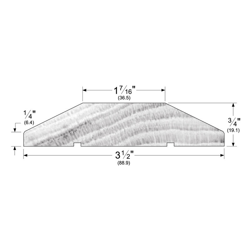 Pemko 218OAK Oak Threshold, 3-1/2" W x 3/4" H