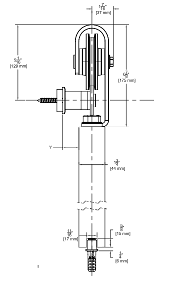 Pemko DSG-FT-03 Designer Series Flat Track Sliding Door Hardware System For Wood Door