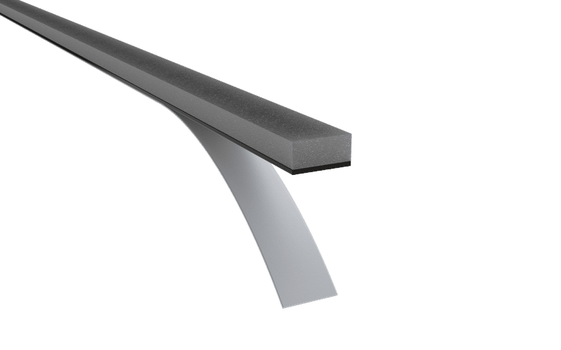 Pemko P24 Closed Cell Soft PVC Foam Tape, Finish-Gray