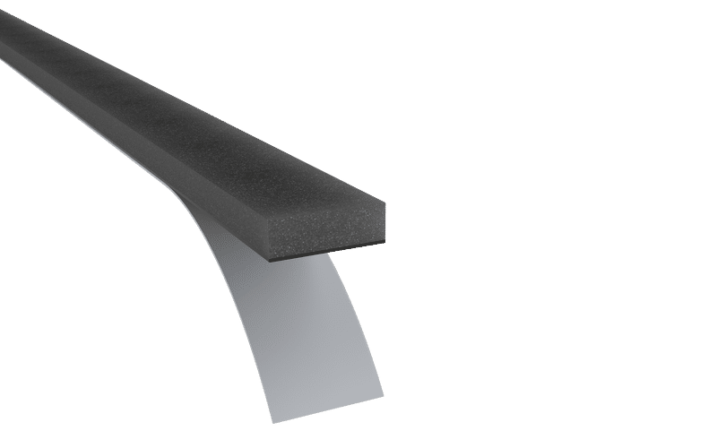 Pemko P49 EPDM Sponge Neoprene Tape, Length-10', Finish-Gray