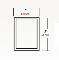 Arrow S21 Fire-Rated Removable Mullion, Length-86", Extruded Aluminum, Prime Coated