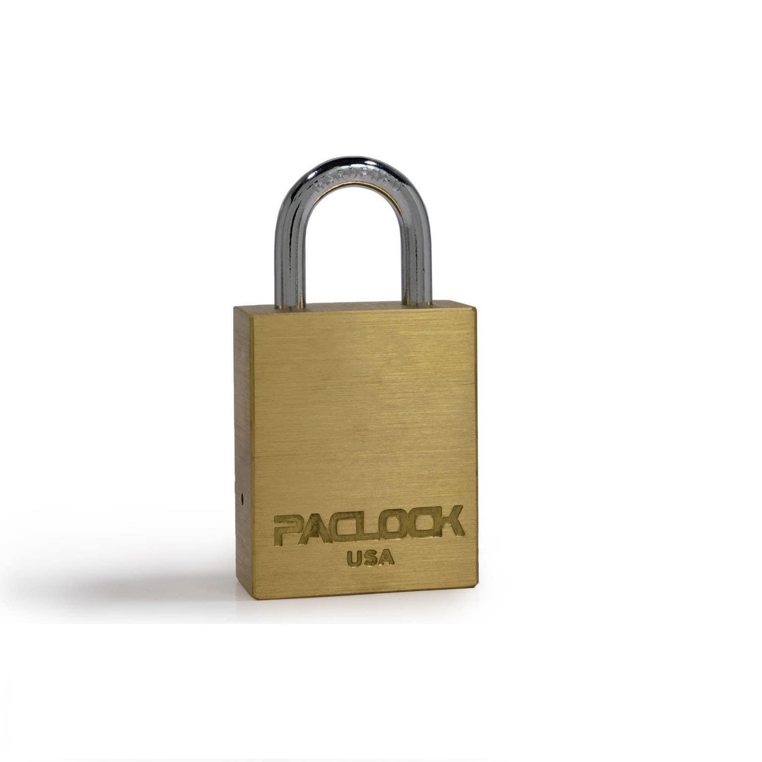 Paclock LFIC-1B LFIC Compatible Light Duty Brass Padlock, 1/4" Shackle Dia.