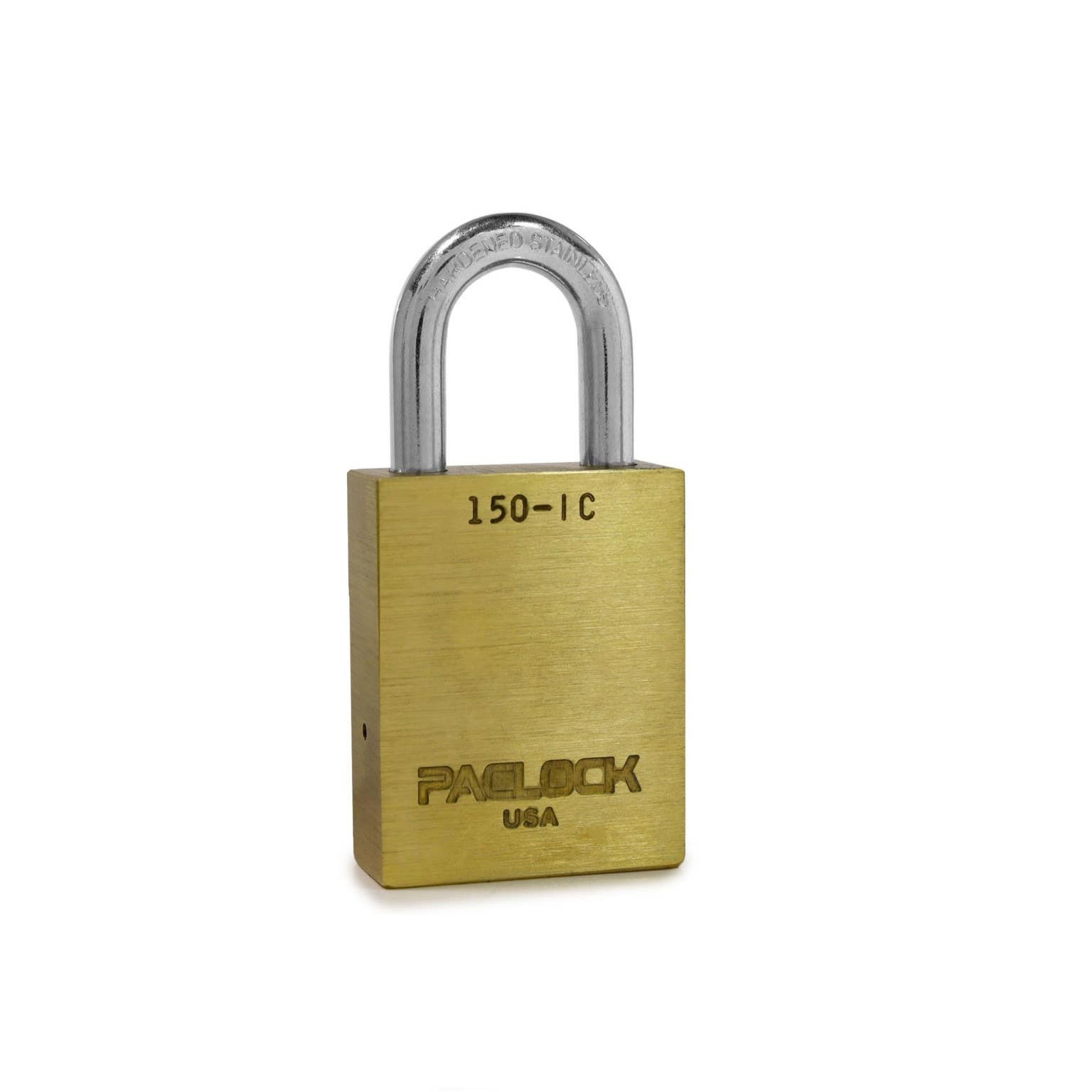 Paclock 150-IC SFIC Compatible Medium Duty Brass Padlock, 5/16" Shackle Dia.