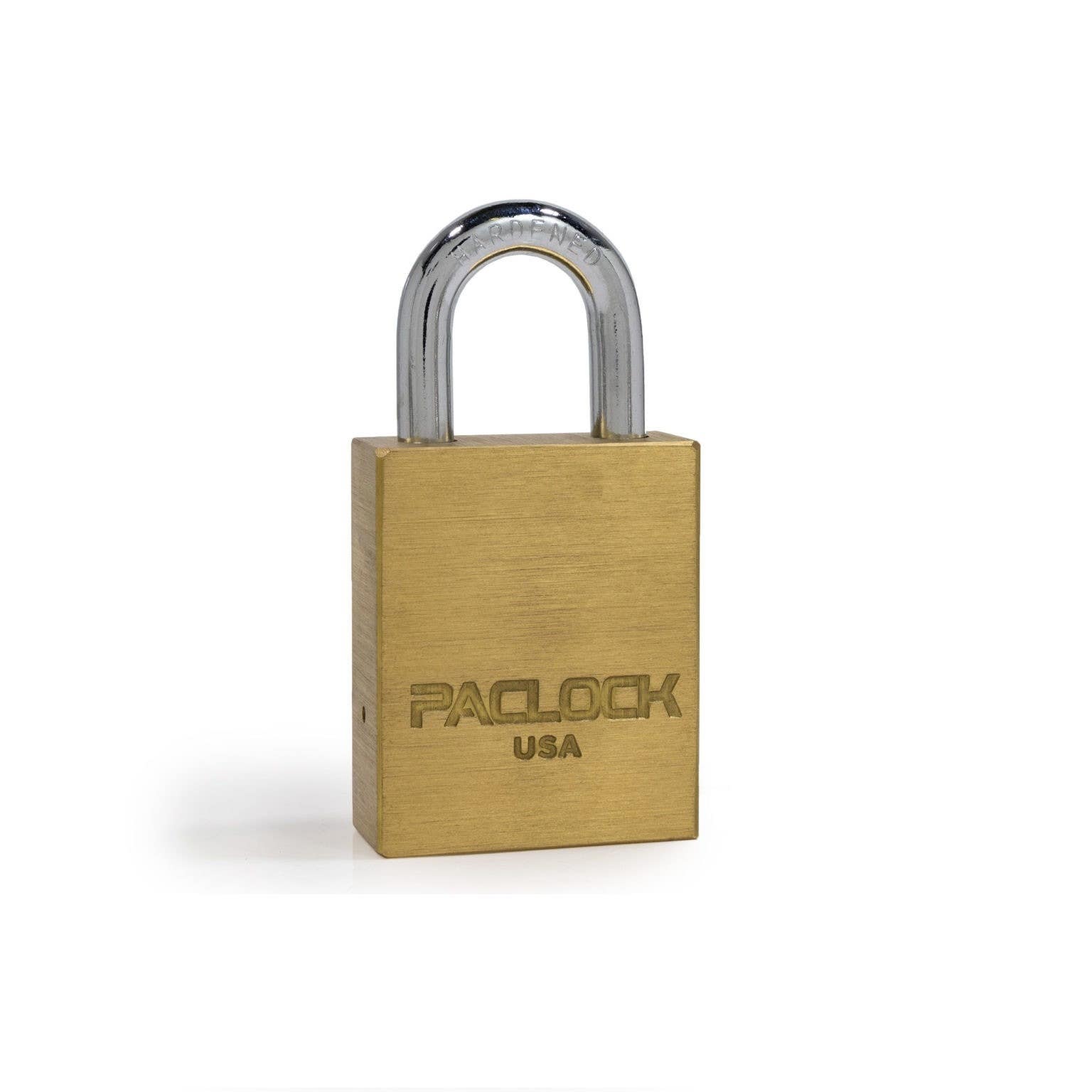 Paclock LFIC-2B LFIC Compatible Medium Duty Brass Padlock, 5/16" Shackle Dia.