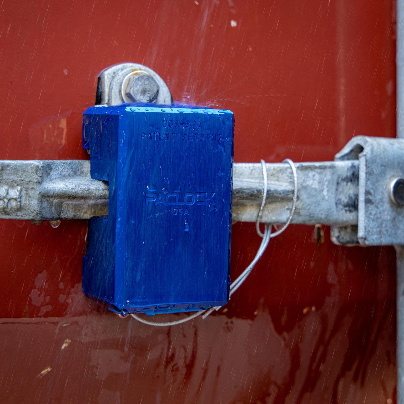 Paclock UCS-82A Hidden Shackle Aluminum Container Door Lock, Universal Cylinder System,6-Pin Cylinder