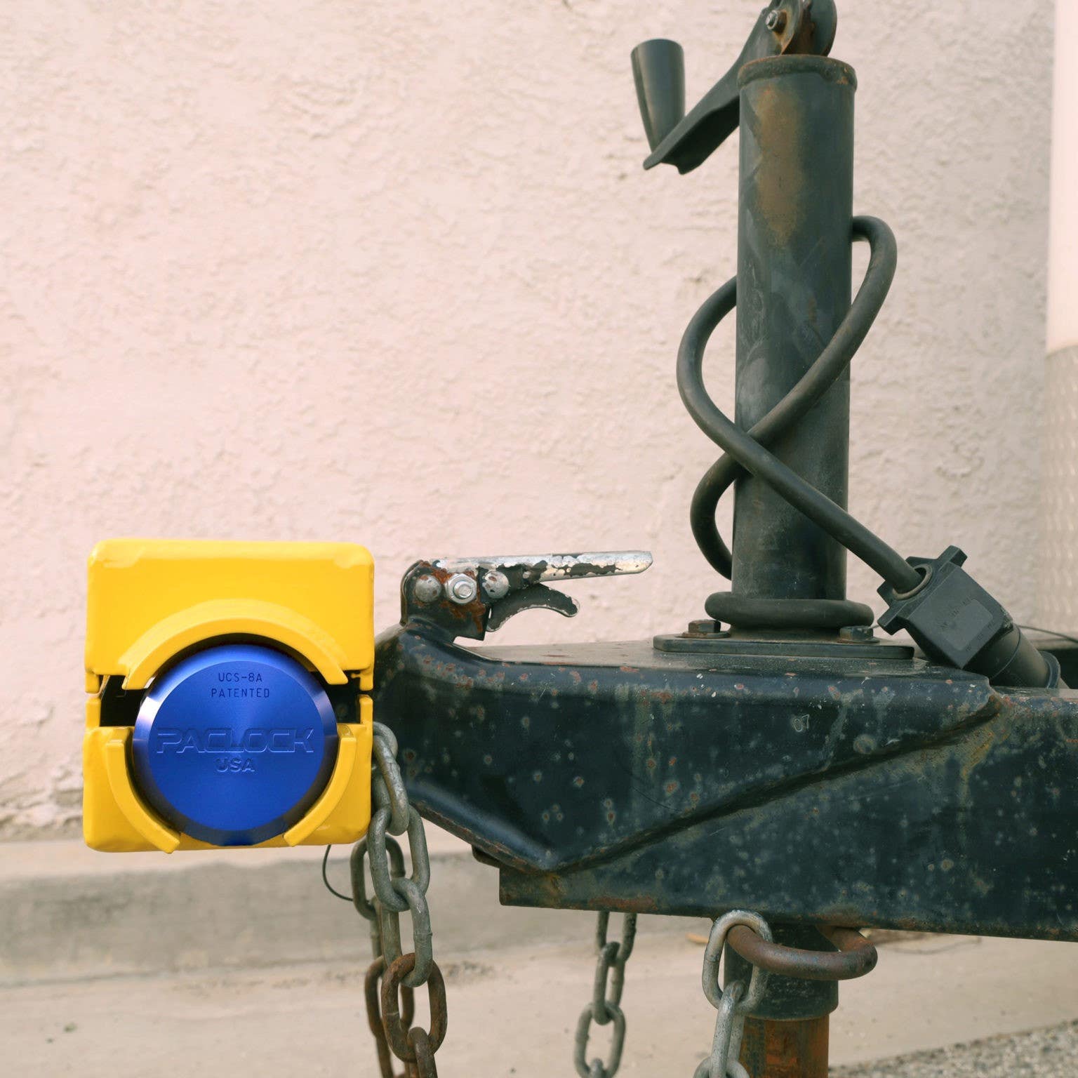 Paclock UCS-8A/UCS-8S Hidden Shackle Stepped-Back Puck Lock, Universal Cylinder System,6-Pin Cylinder