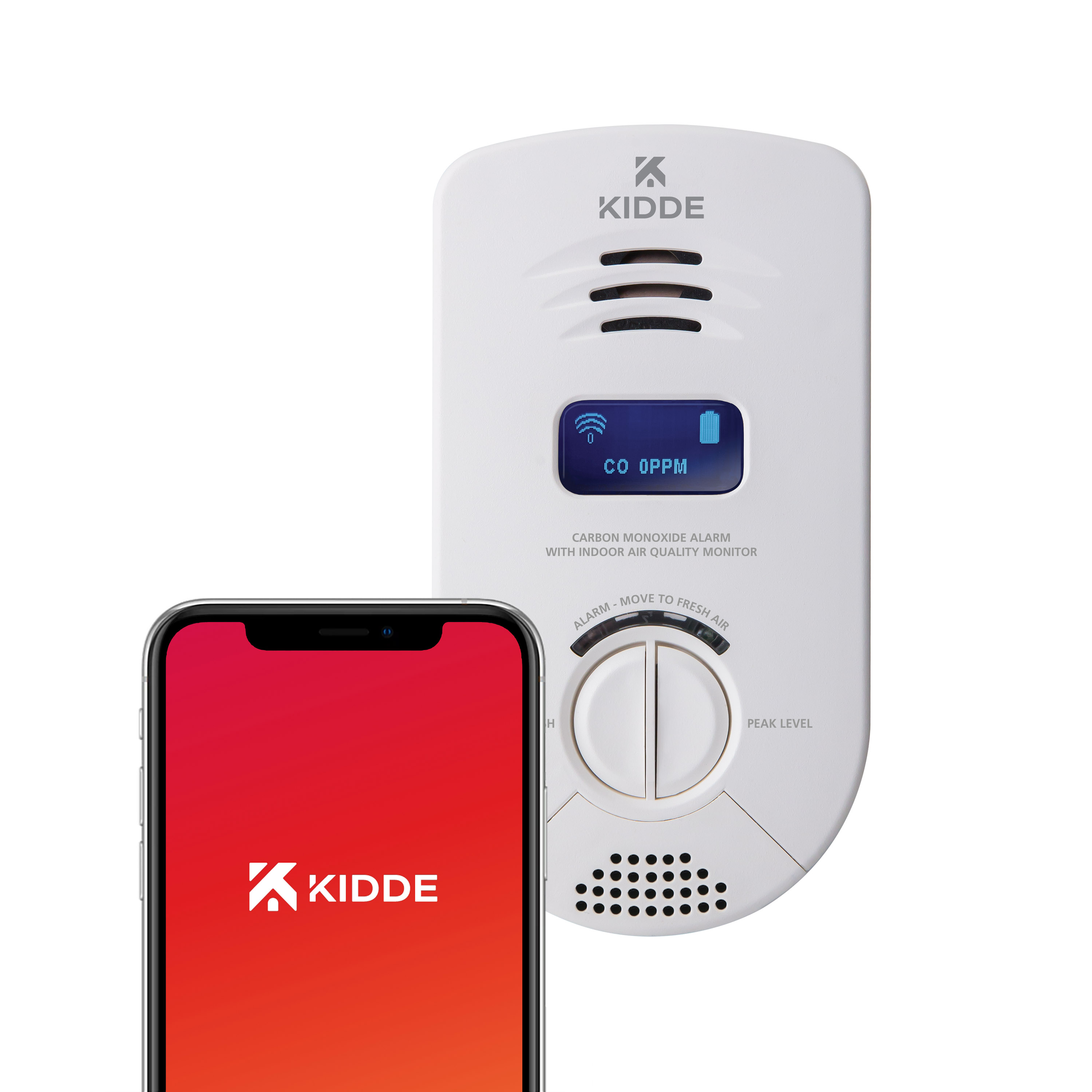 Kidde KN-COP-DP-10YL-AQ-WF Smart Carbon Monoxide Alarm w/ Indoor Air Quality Monitor