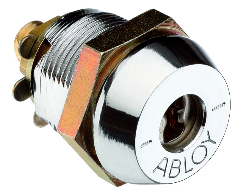 Abloy Sentry CL201 Cam Lock, Length-5/8", DD, Hard Steel, Finish-Bright Chrome