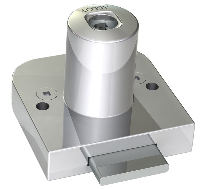 Abloy Sentry OF230 Cabinet Lock, Straight Latch, Max. Door Thickness-25 mm, Finish-Bright Chrome
