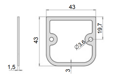 Abloy Sentry 814639 Lifting Plate DF924, OF230, 10 pcs