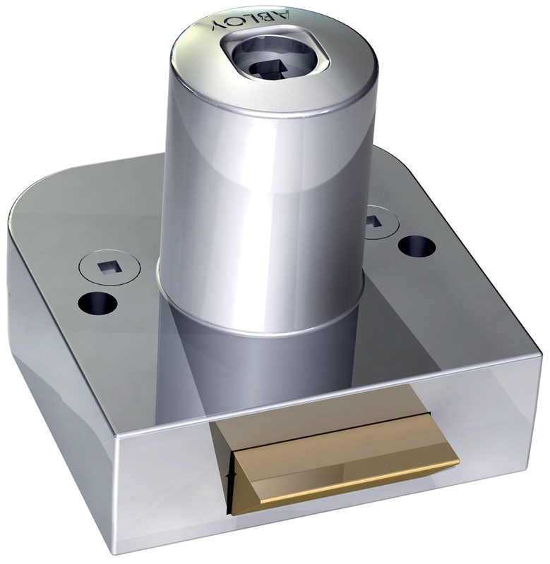 Abloy Sentry OF231 Cabinet Lock, Spring Latch, Max. Door Thickness-25 mm, Finish-Bright Chrome