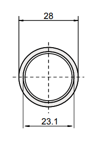 Abloy Sentry 401746 Escutcheon Ring OF420 OF430, Finish-Bright Chrome