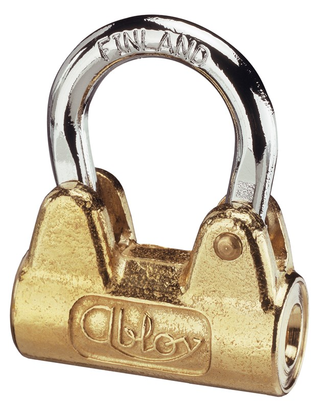 Abloy Sentry 3020C Brass Padlock, Shackle-35 mm, Non-Rekeyable, Keying Platform-Classic, Finish-Bright Chrome