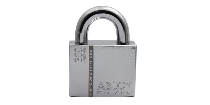 Abloy Sentry PLI350 Steel Padlock, Rekeyable, Finish-Chrome