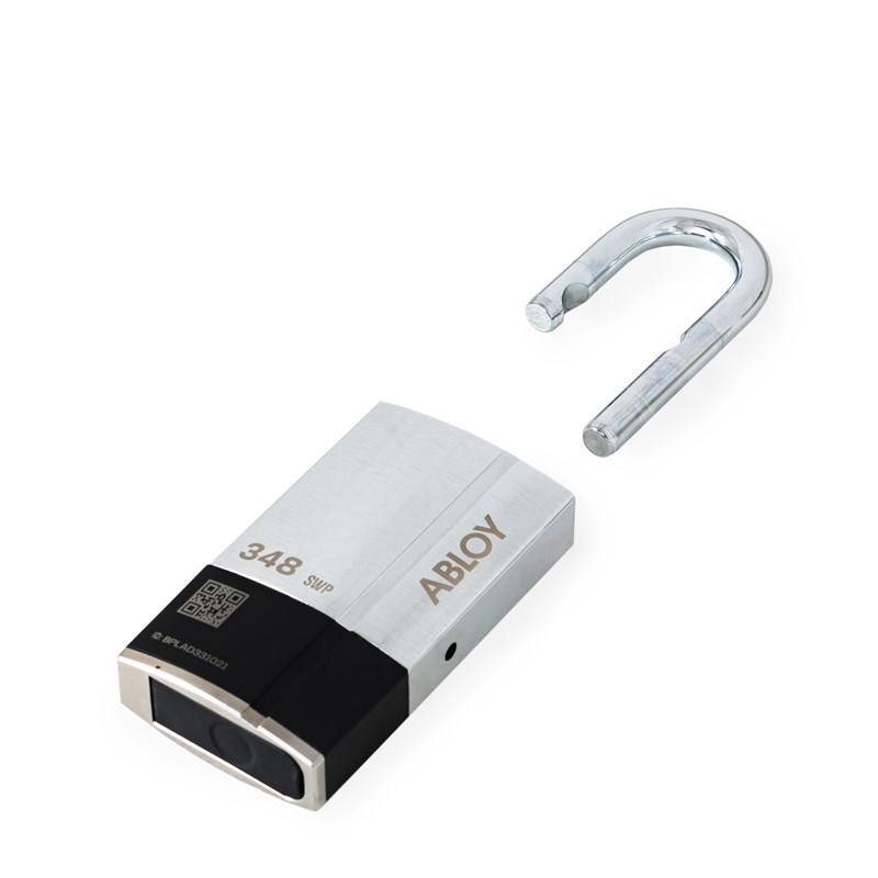 Abloy Sentry PLK348 Padlock w/ Removable Shackle, 1/2 AA, Steel