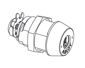 Abloy Sentry CL830E Parking Meter Lock, Keying Platform-Exec, Finish-Bright Chrome