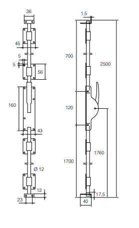 Abloy Sentry DF309 Quick Bolt DF900, 700/1700 SS