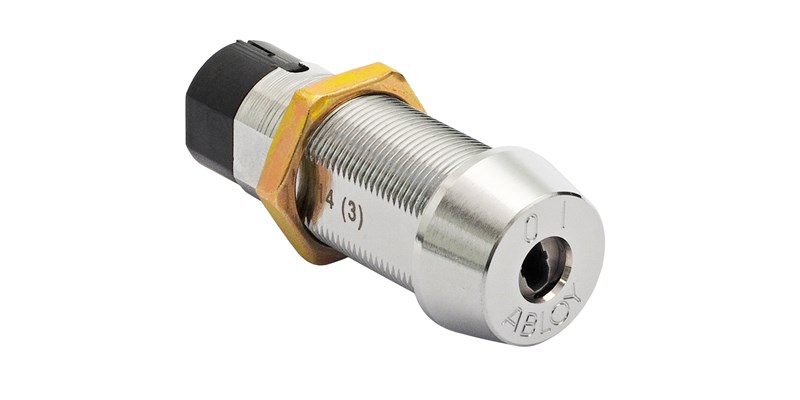 Abloy Sentry EPL411 Cabinet Cliq MicroSwitch Lock, Spring Loaded Momentary, Finish-Bright Chrome