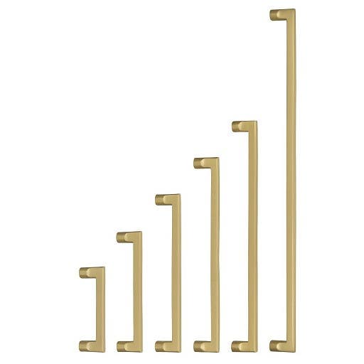 Omnia 9043 Ultima IV Modern Cabinet Pull, Solid Brass, 5/8" Width
