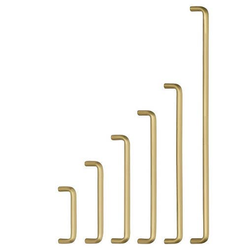 Omnia 9046 Ultima IV Modern Cabinet Pull, Solid Brass, 5/8" Width