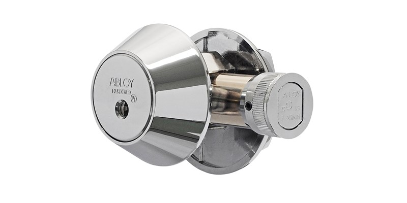 Abloy Sentry ME15 Tubular Deadbolt, Keying Platform-Protec, Single Cylinder w/ Thumbturn, Bright Chrome