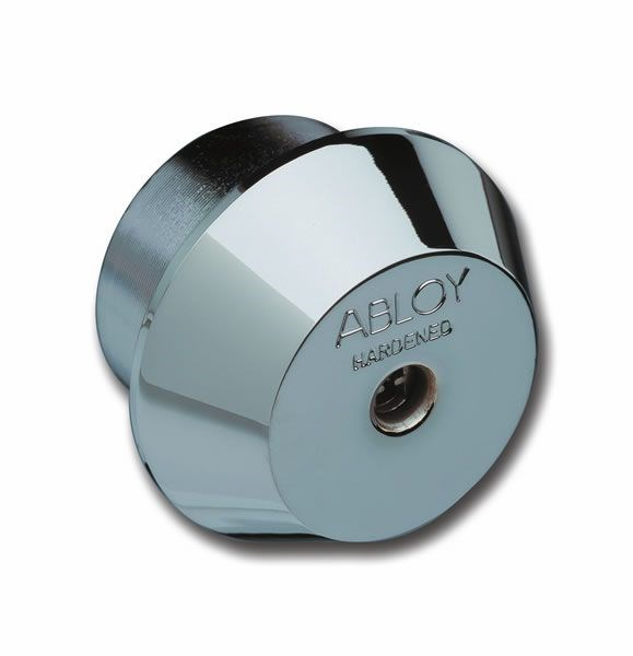 Abloy Sentry CYL054N Cliq 1X Cylinder w/o Keys, For Rim Lock, Finnish-Type, Bright Chrome