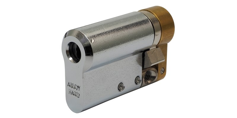 Abloy Sentry CYL321TCliq 1X Cylinder w/o Keys For Mortise Lock Case, DIN -Type, Bright Chrome