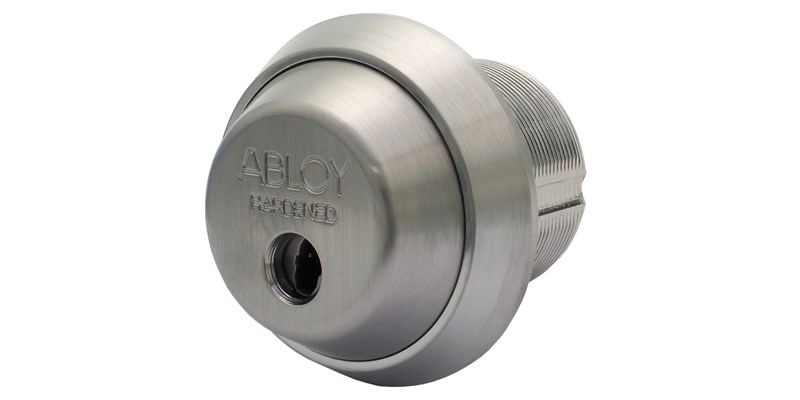 Abloy Sentry CYL402 Cliq 1" Mortise Cylinder w/o Keys, Brushed Chrome