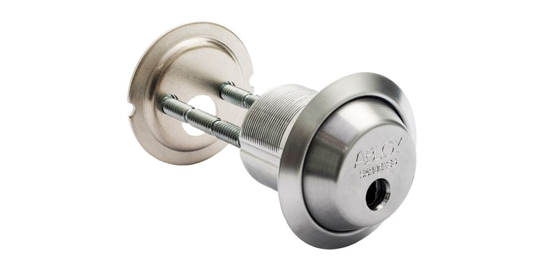 Abloy Sentry CYL415 Cliq 1-1/8" Mortise/Rim Cylinder w/o Keys, Brushed Chrome