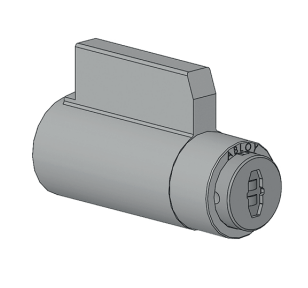 Abloy Sentry CYPL410T Cliq Cylinder w/o Keys, w Dust Cover, Schlage Lazy Motion KIK/KIL Retro-Fit, Satin Chrome