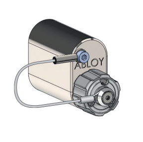 Abloy Sentry CYLW201T Cliq Outside Oval Cylinder For Scandinavian Lock w AWP Cap w/o Keys