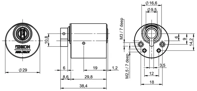 Abloy Sentry CI_N577 Ikon eCliq Furniture Lock