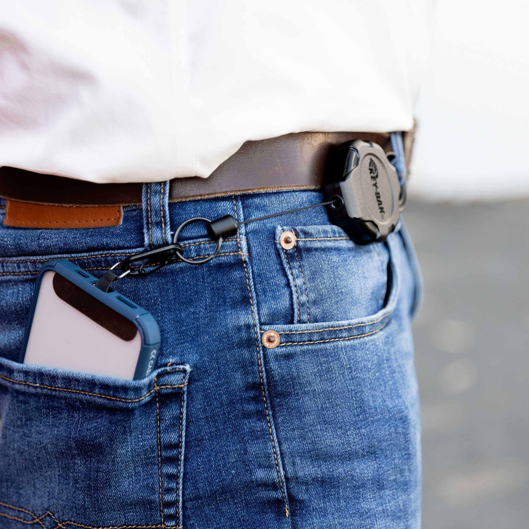 KEY-BAK 0KR7 Ratch-It Retractable Anti-Theft Phone Tether, 36" /Cord (Heavy Duty Kevlar)