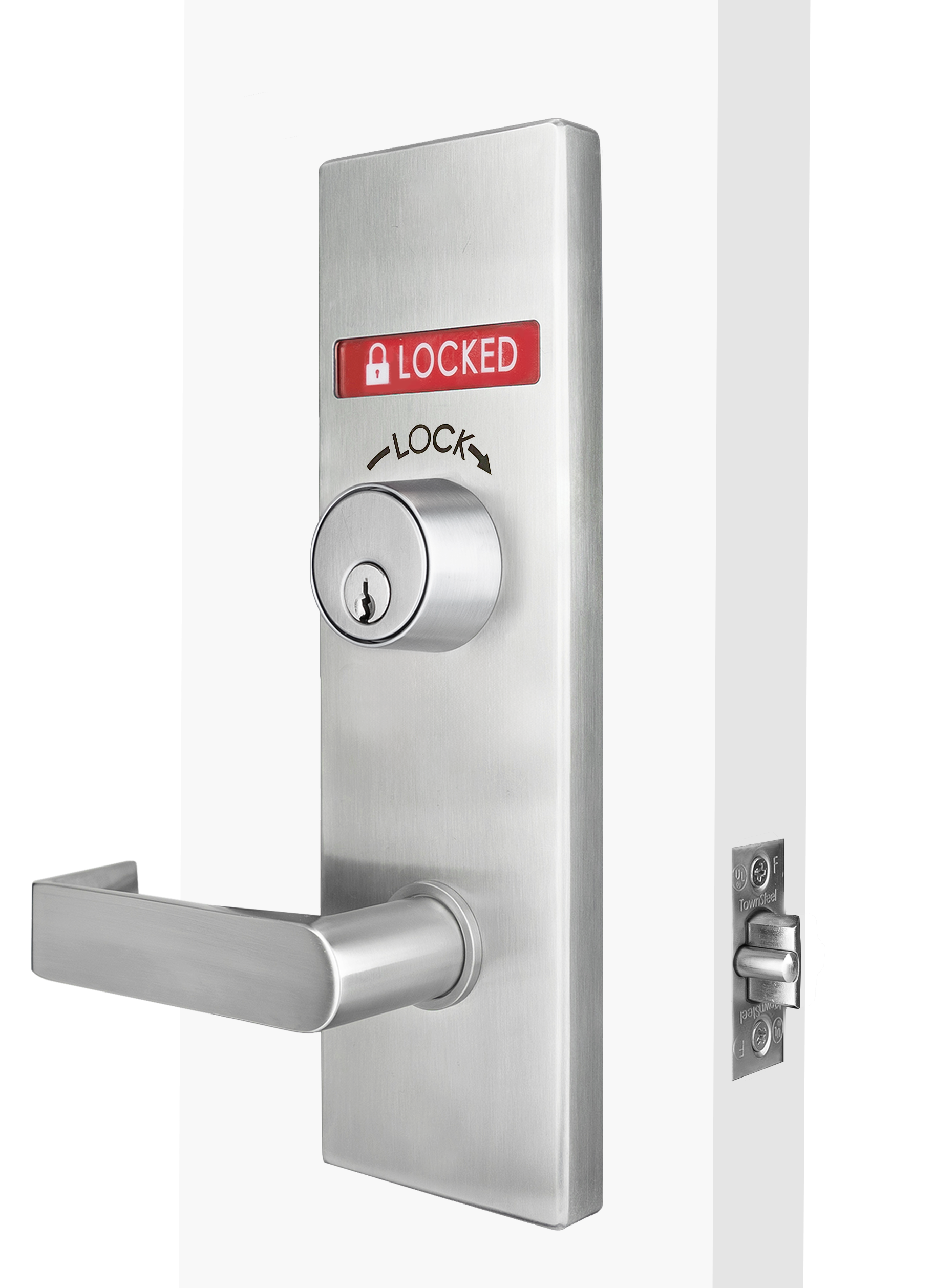 TownSteel Aegis LIC-SLM School Security Bored Lock w/ Indicator